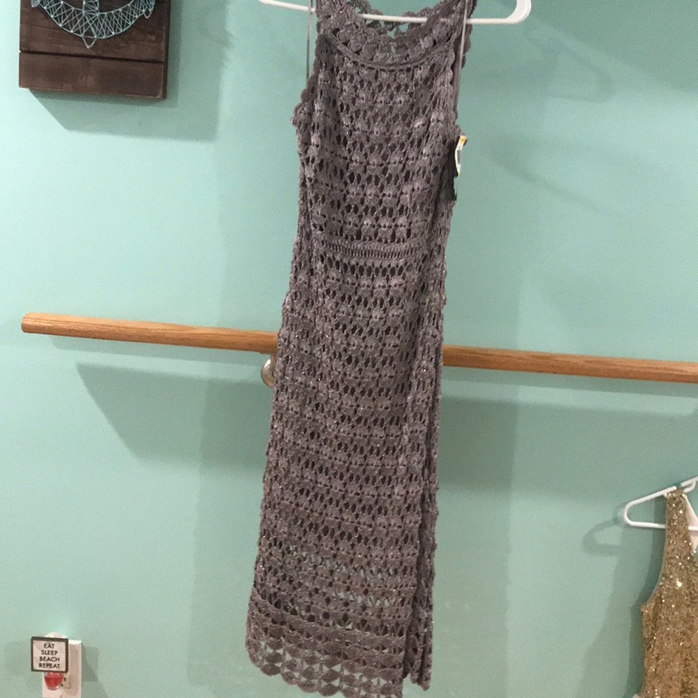 Silver formal dress